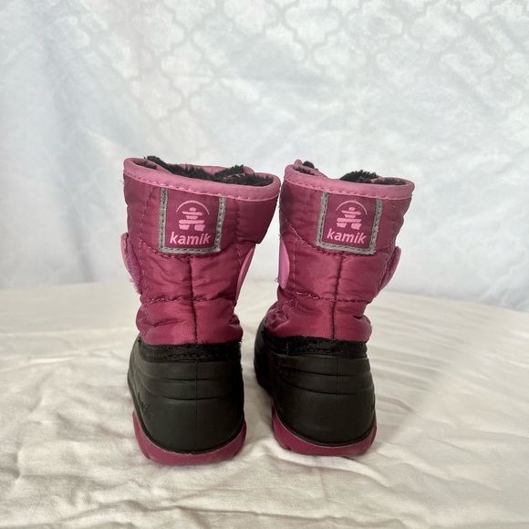 Burgundy toddler snow/rain boots - Picture 4 of 7
